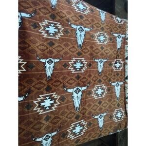 Yellowstone Silk Touch Sherpa Throw Blanket 60"x70" Dutton Ranch Montana Rust